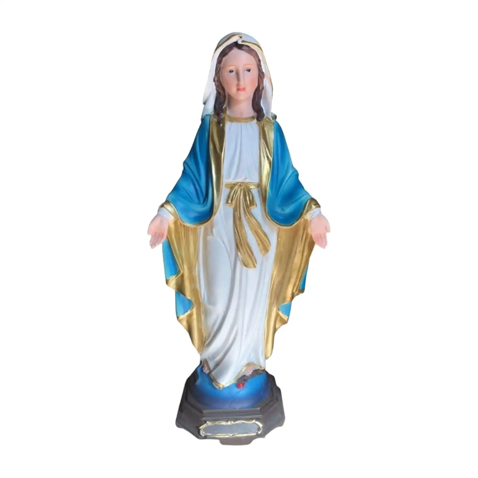 Holy Mother Mary Figurine Wedding Gift Dining Room Standing Statue Decorative Stable