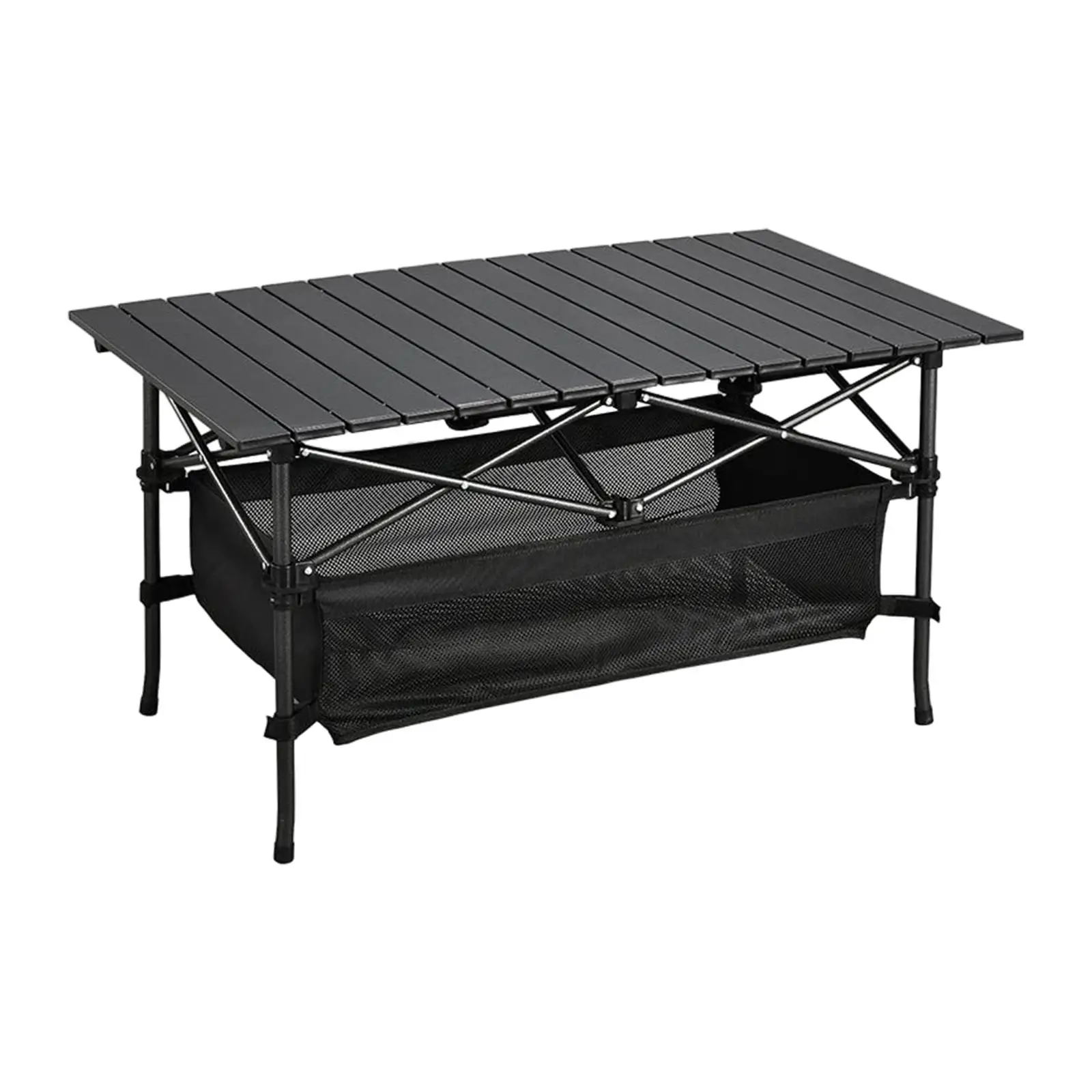 Camping Folding Table Aluminum with Large Storage Portable with Carrying Bag for Outdoor Indoor, Garden, Hiking, Picnic Desk
