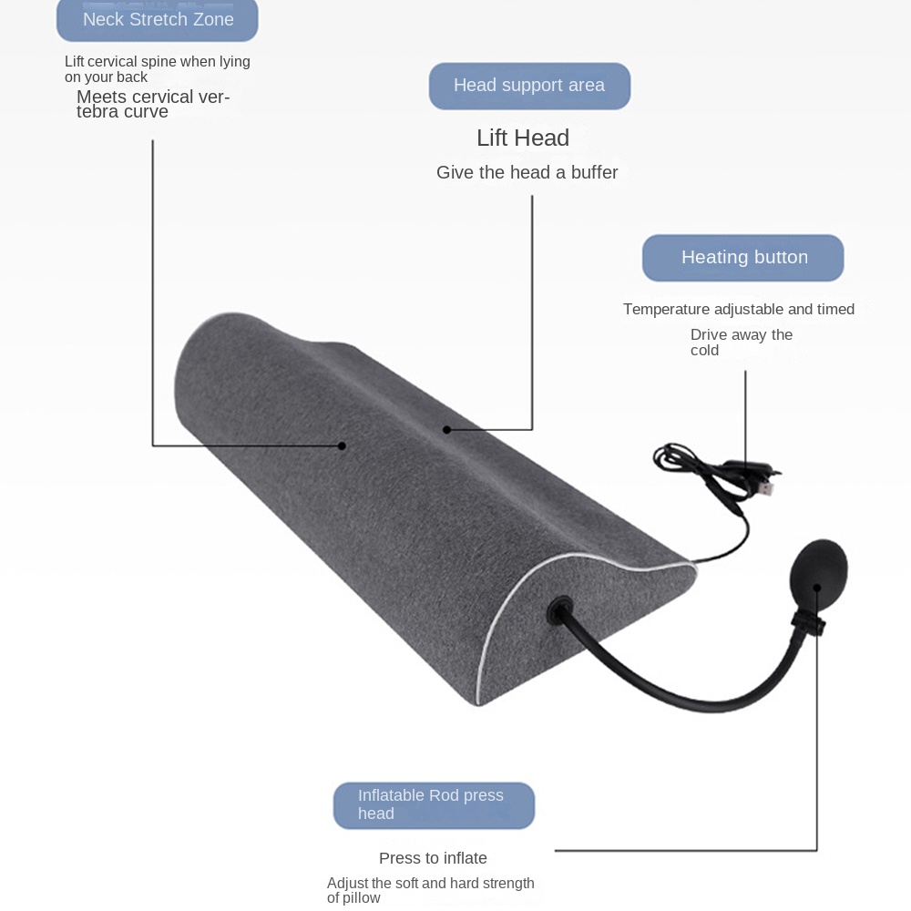 Title 5, Usb Electric Compress Traction Pillow Hot Infla...