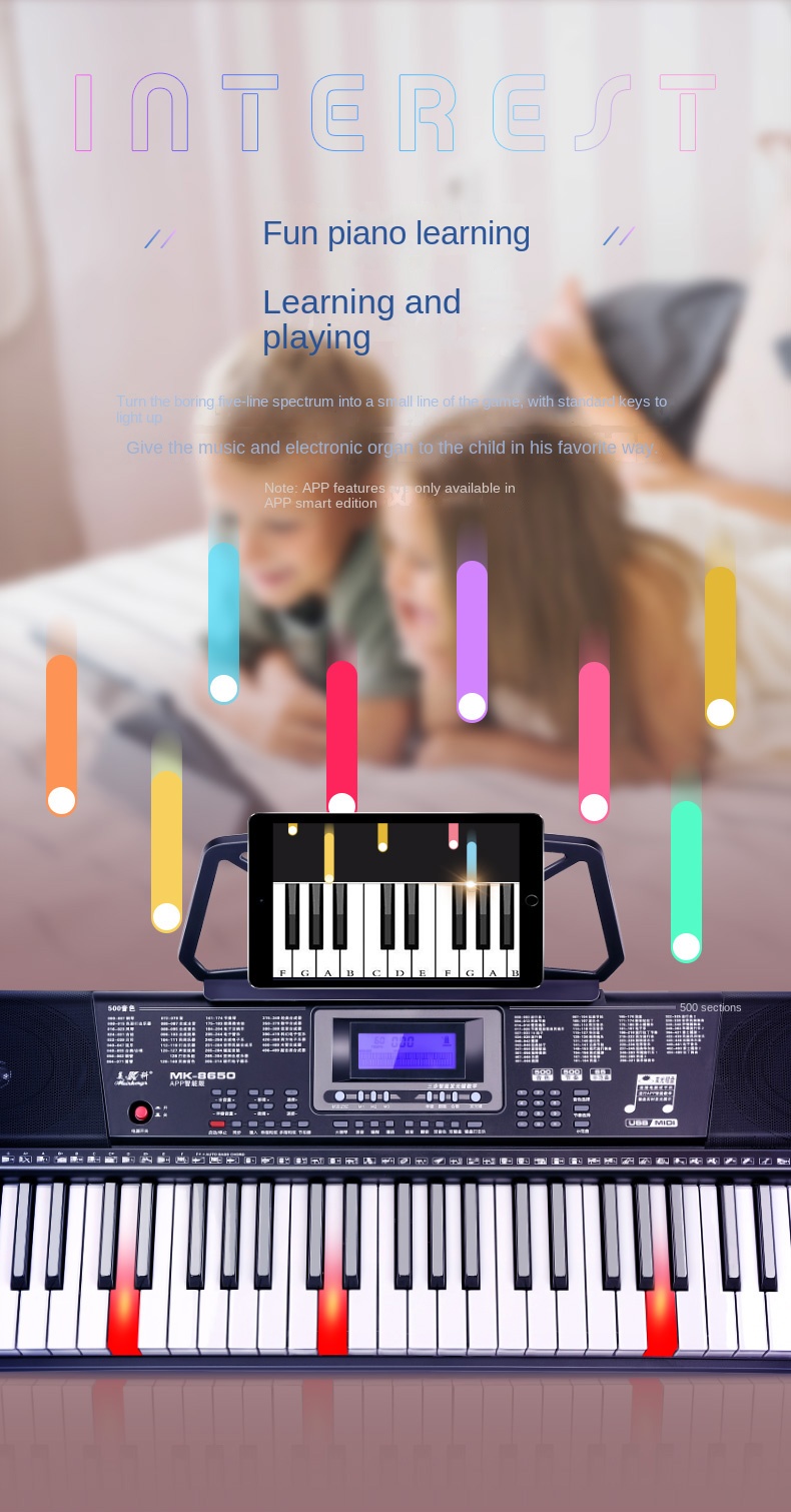 Title 23, Electronic Organ Adults Children Beginners 61 K...