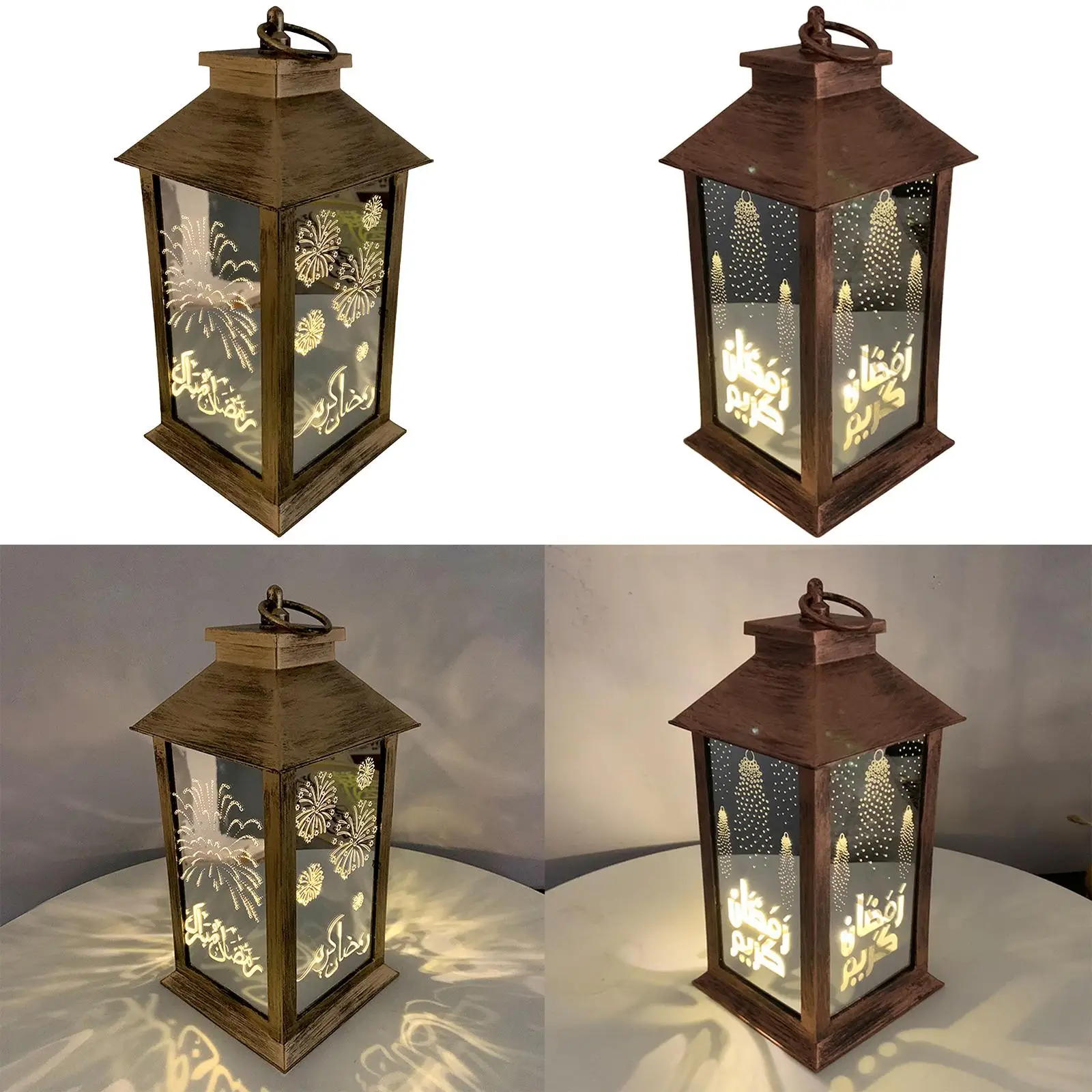 Ramadan Lantern Decoration LED Lights EID Mubarak Decor Lamp Party Home Gift
