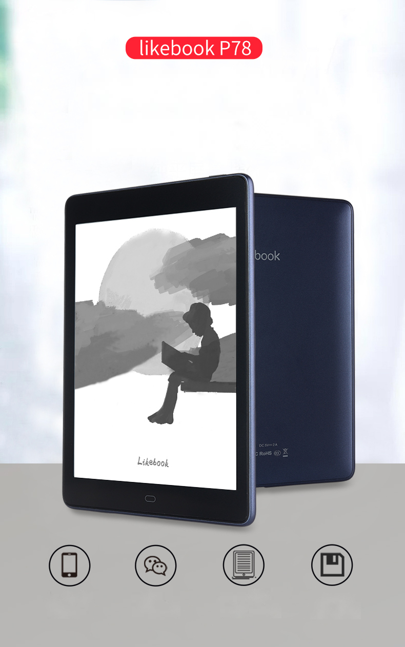 Onyx BMAD likebook P78 7,8 Android устройство для чтения электронных книг 2  ГБ/32 ГБ, плоская рамка, дизайн с SD-картой до 256 ГБ, портативная  электронная бумага в формате PDF | AliExpress