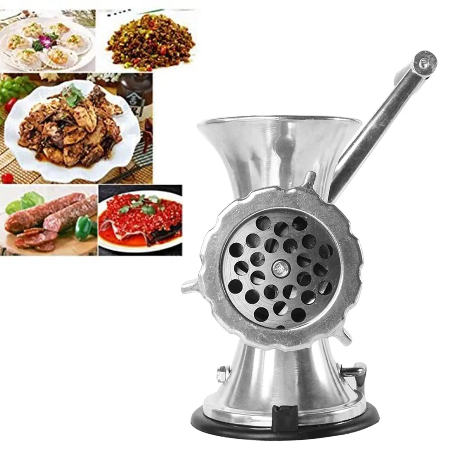 Handheld Manual Meat Grinder Household Kitchen Cooking Tool Sausage Filler Machine Meat Mincer for Beef Chicken Supplies