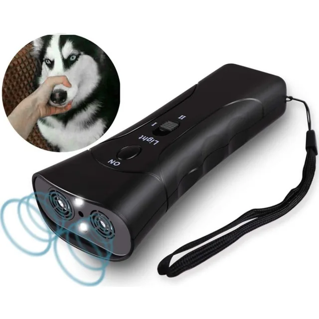 Acquista Repellente per cani ad ultrasuoni Dispositivo di guida per cani  ricaricabile tramite USB Dispositivo antiabbaio per addestratore di cani  portatile