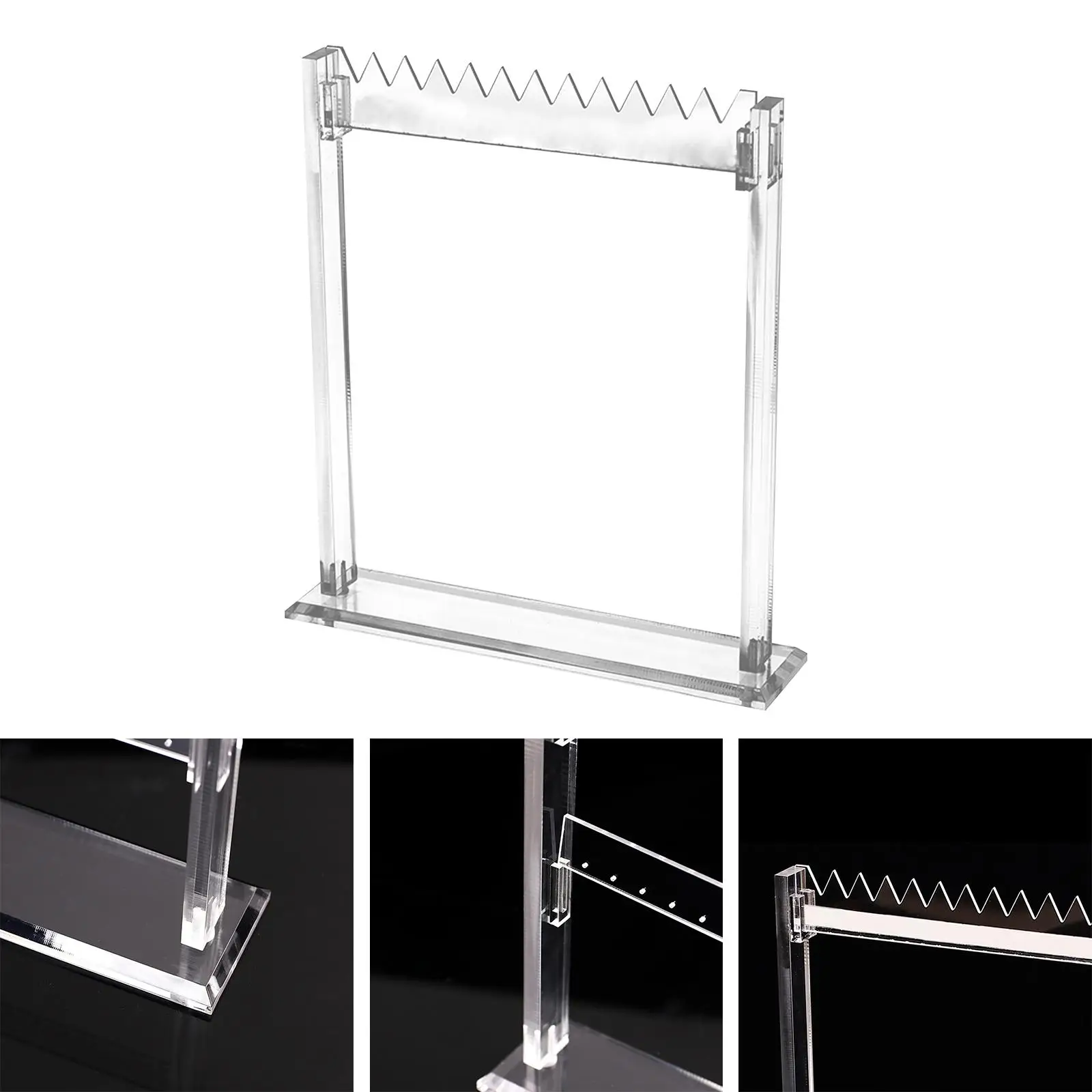 Acrylic Necklace Holder Multifunctional Tabletop Jewelry Display Stand for Store Retail
