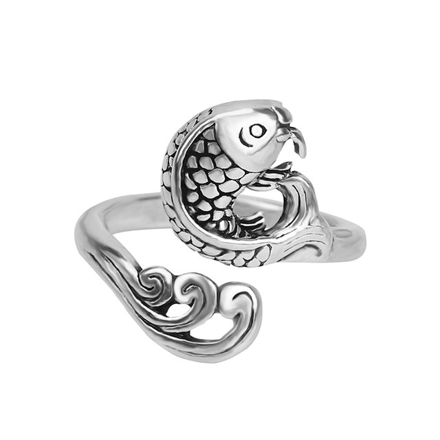 Peacock Carp Shape Ring Crochet Loop Tool Adjustable Ring Knitting Finger  Wear Thimble Yarn Guide Sewing Accessory Knitting Tool - AliExpress