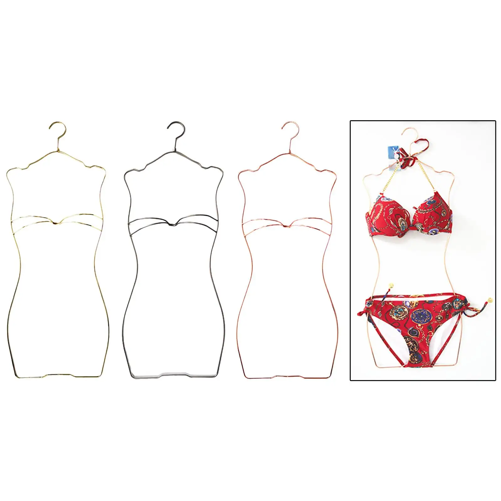 Swimsuit Hanger Metal Bikini Display Hanger for Closet Show Window Wardrobe