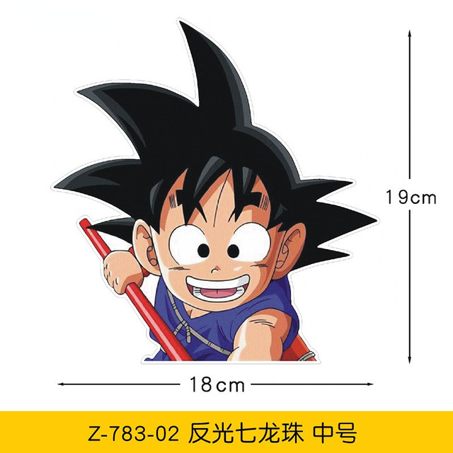 Criativo adesivo de carro bebê a bordo decalques para dragonball goku  desenho animado estilo do carro jdm auto acessórios vinil, 15cm - AliExpress