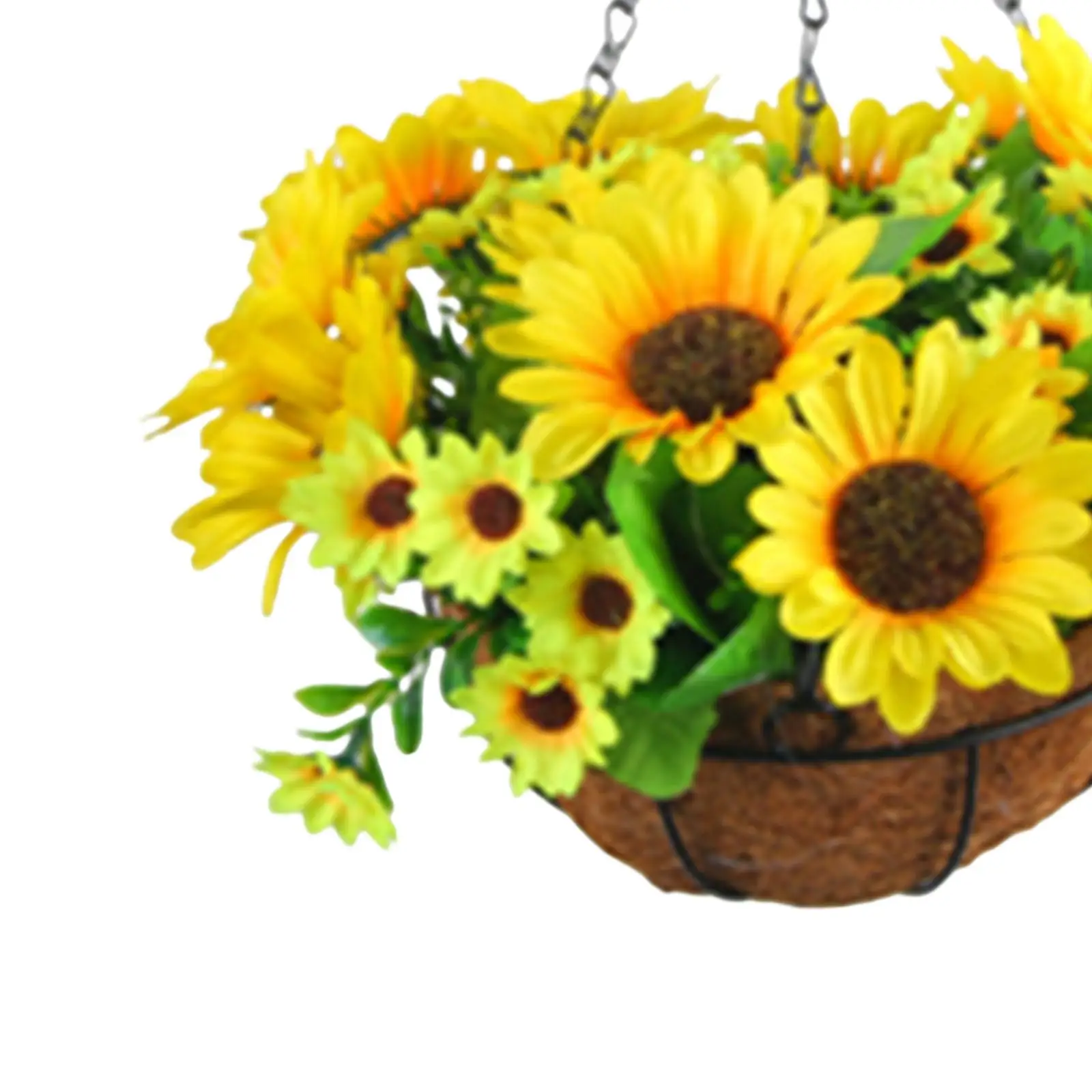 Artificial Hanging Basket Flowers Wreath Artificial Sunflower Bouquets for Home Bride Holding Flowers Tabletop Wedding Kitchen