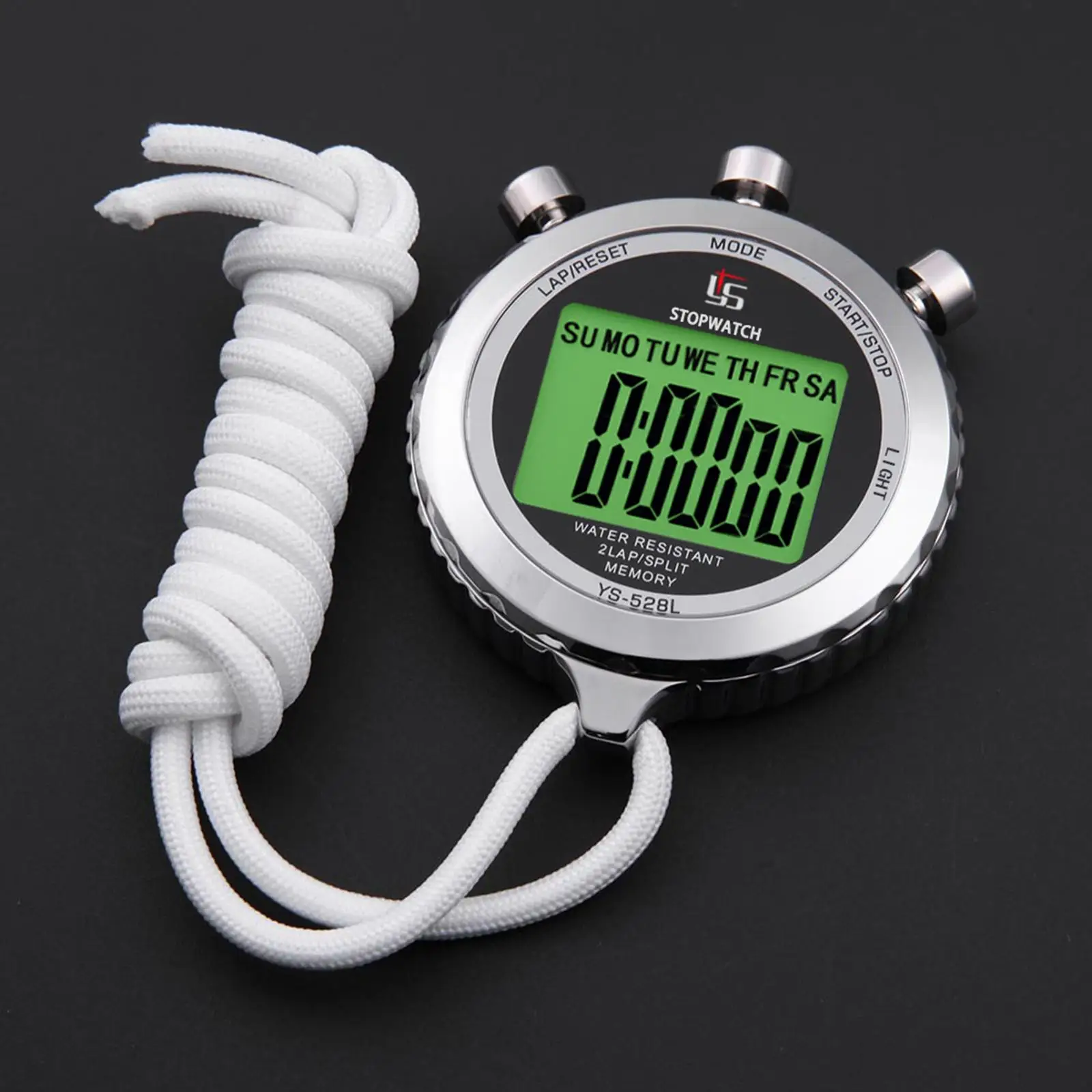 Metal Stopwatch 0.01S Precision Memory Chronograph Stop Watch Timer  for Coaches Referee Baseball Timing