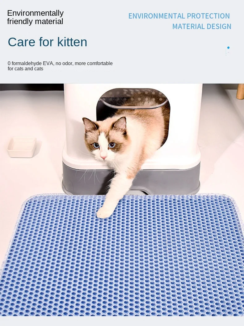 Title 7, Cat Litter Mat Cat Accessories Double-layer Non...