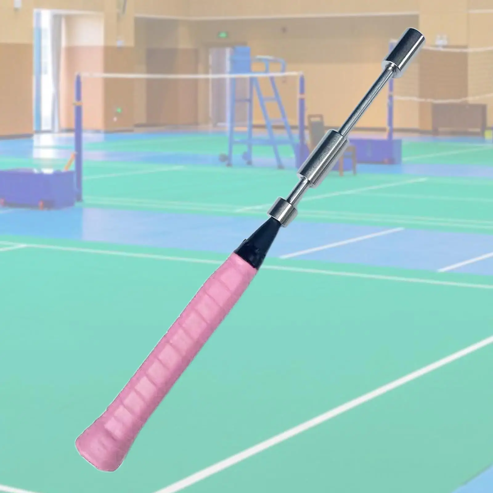 Badminton Training Racket Pole Training Device Badminton Racket Swing Trainer for Power Outdoor Indoor Kids Adults Point 