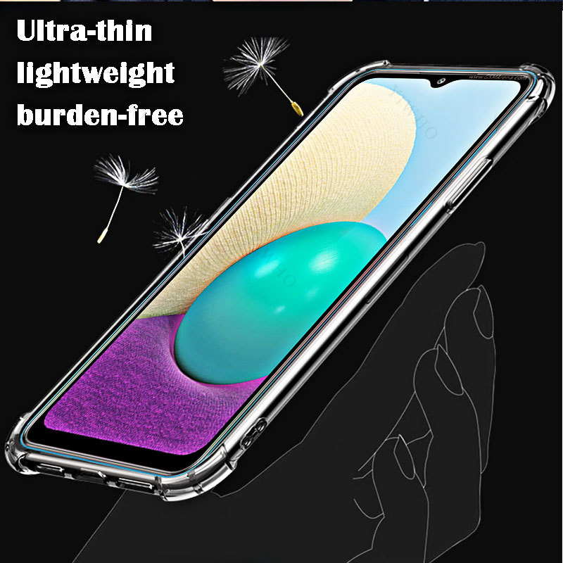 Für Samsung Galaxy A02 Clear Phone Soft Case TPU transparent für Samsung eine 02 6.5 "SM-A022F stoß feste Anti-Kratz-Abdeckungen Shell – Detail 3