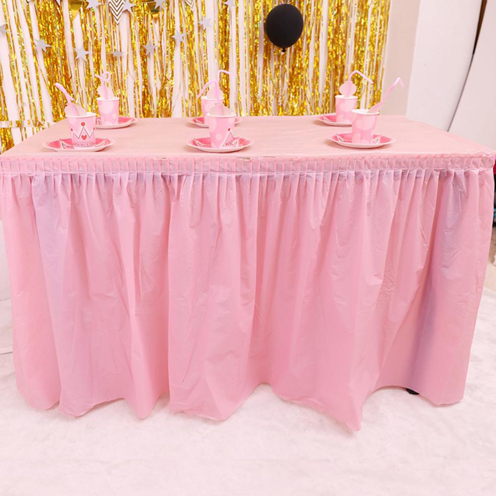 LXLAEOANG Jupe de table avec rideau tombant, décoration de mariage, fête d' anniversaire, festival, vacances, banquet, hôtel (doré