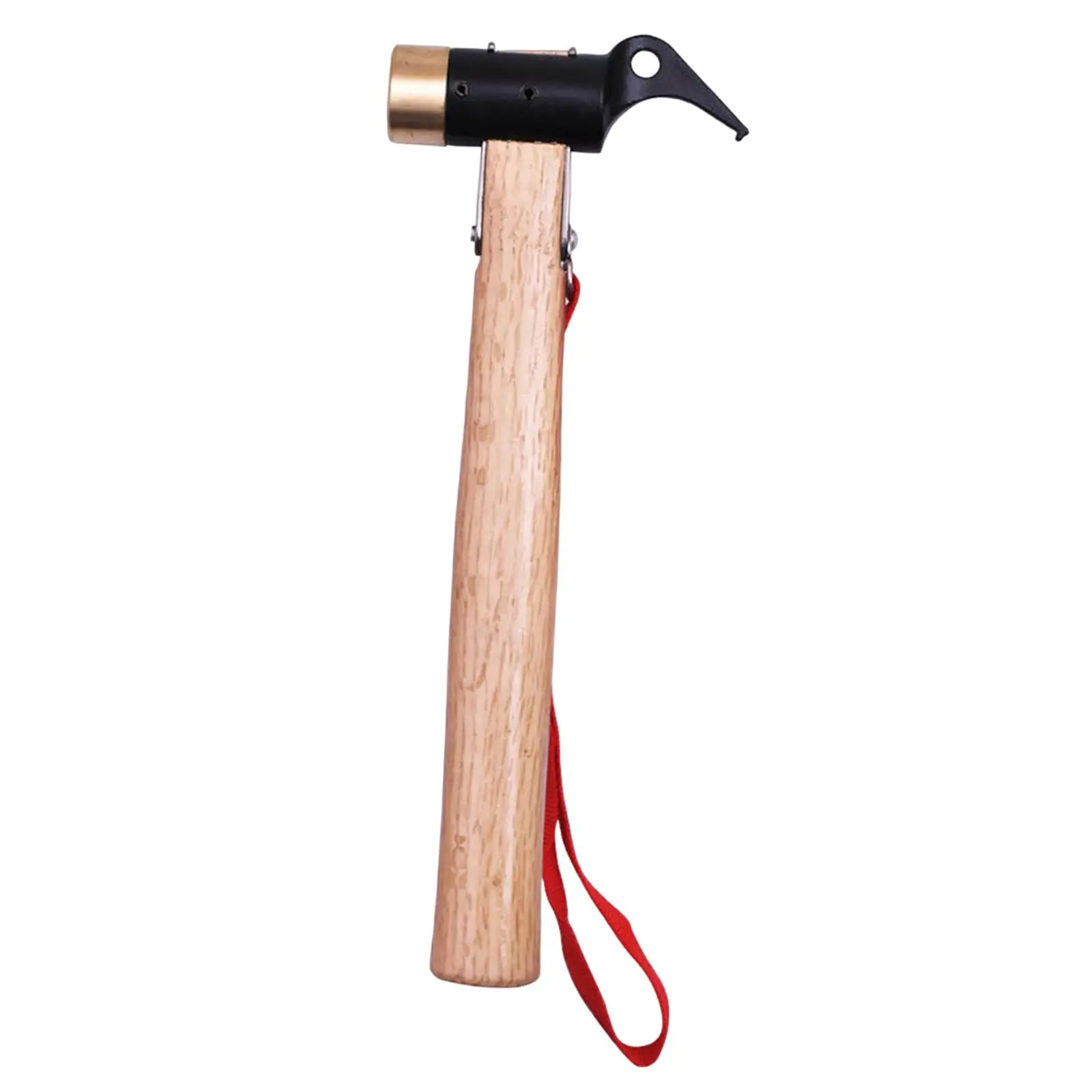 Tent Stake Hammer Multifunctional Equipment with Wooden Handle Nails Puller Tent