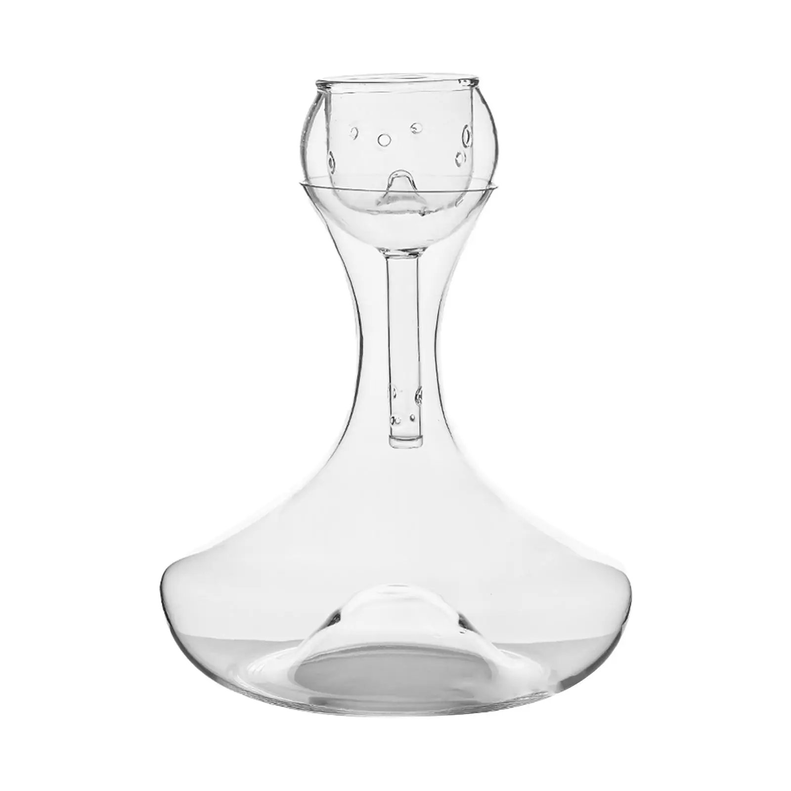 1800ml Glass Decanter Red Wine Kettle Art Glassware Handmade Spout Decanter for Restaurant Kitchen Desktop Dining Room Party