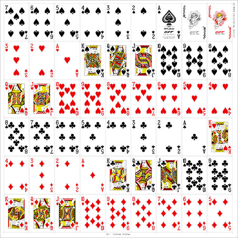 Description Picture 3 of item1 PCS Playing Cards Two Sided Scrub Casino Plastic Playing Cards Waterproof Poker Club Board Games 58*88mm Magic Tricks Tool