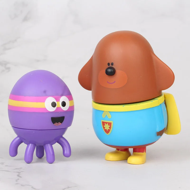6Pcs Disney Cartoon Anime Duggee Animals Betty Roly Tag Norrie Action Figure Toys Model Dolls Decoration For Kids Birthday Gifts bumblebee transformer toy