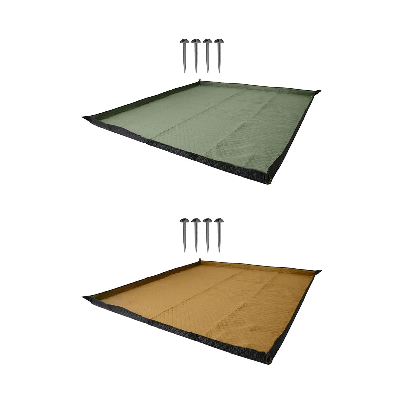 Picnic Blanket Rug Foldable Beach Mat Tent Pad for Family Party Concerts