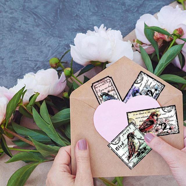 First Class Stamps INFUNLY 27PCS Blessing Words Clear Stamp Set ...