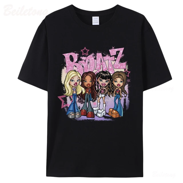 Bratz T-shirt Men's Women's Fashion Cotton T-shirt Letter Print Camiseta  Hombre Girls' Top Children's Hip Hop Short Sleeve - AliExpress