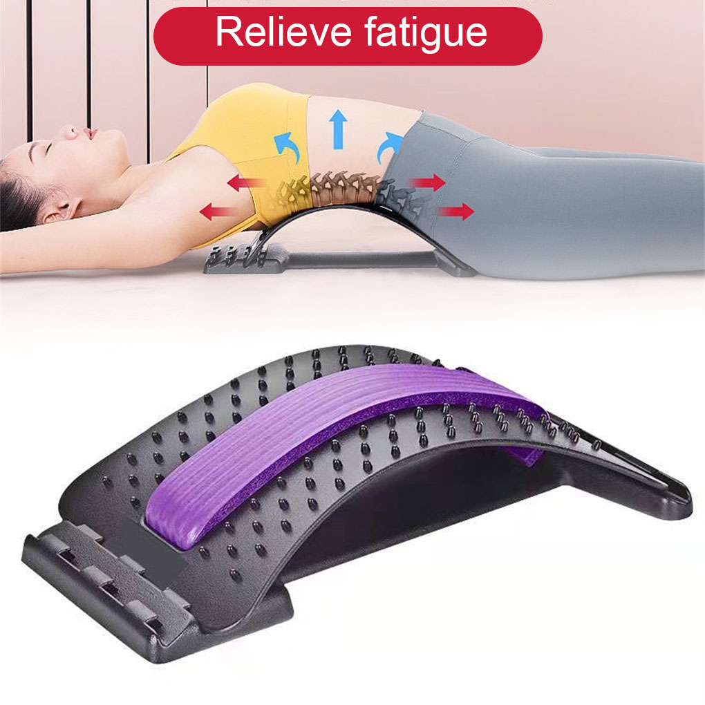 Best of Multi-Level Adjustable Back Massager Stretcher Waist Neck Fitness Lumbar Cervical Spine Support Pain Relief Muscle Stretcher Reviews & Tips