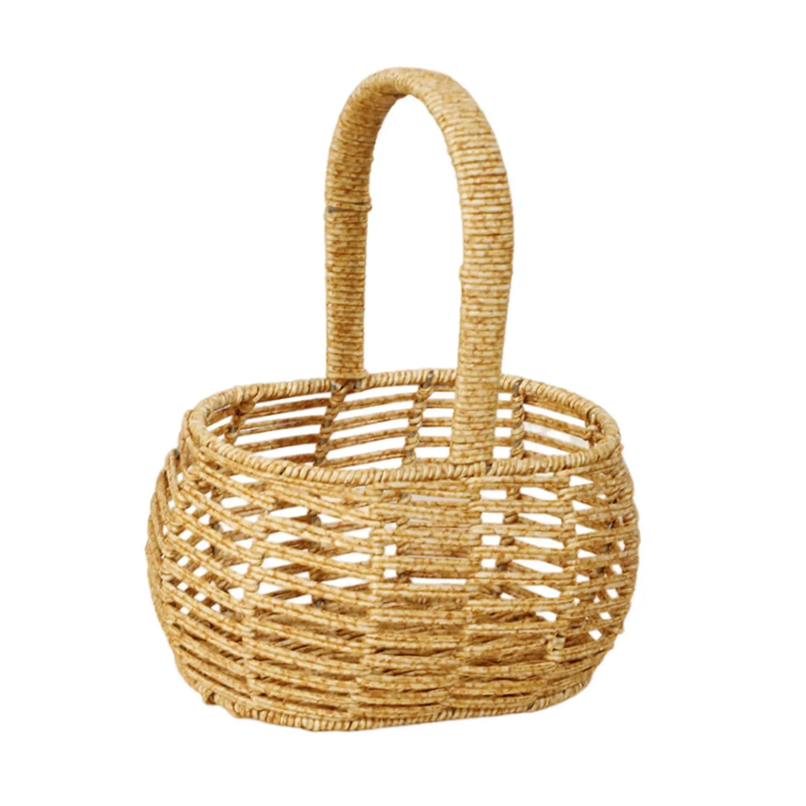 Portable Rattan basket Basket Lightweight Birthday Gift Woven Rattan Basket