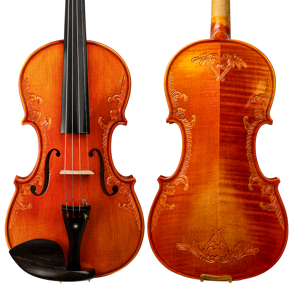 Master Antique Strad Model Style Violin 4/4 Open Tone Selected Spruce Wood  Carved Flower Rich Tone Beautiful Craftmanship SET | AliExpress