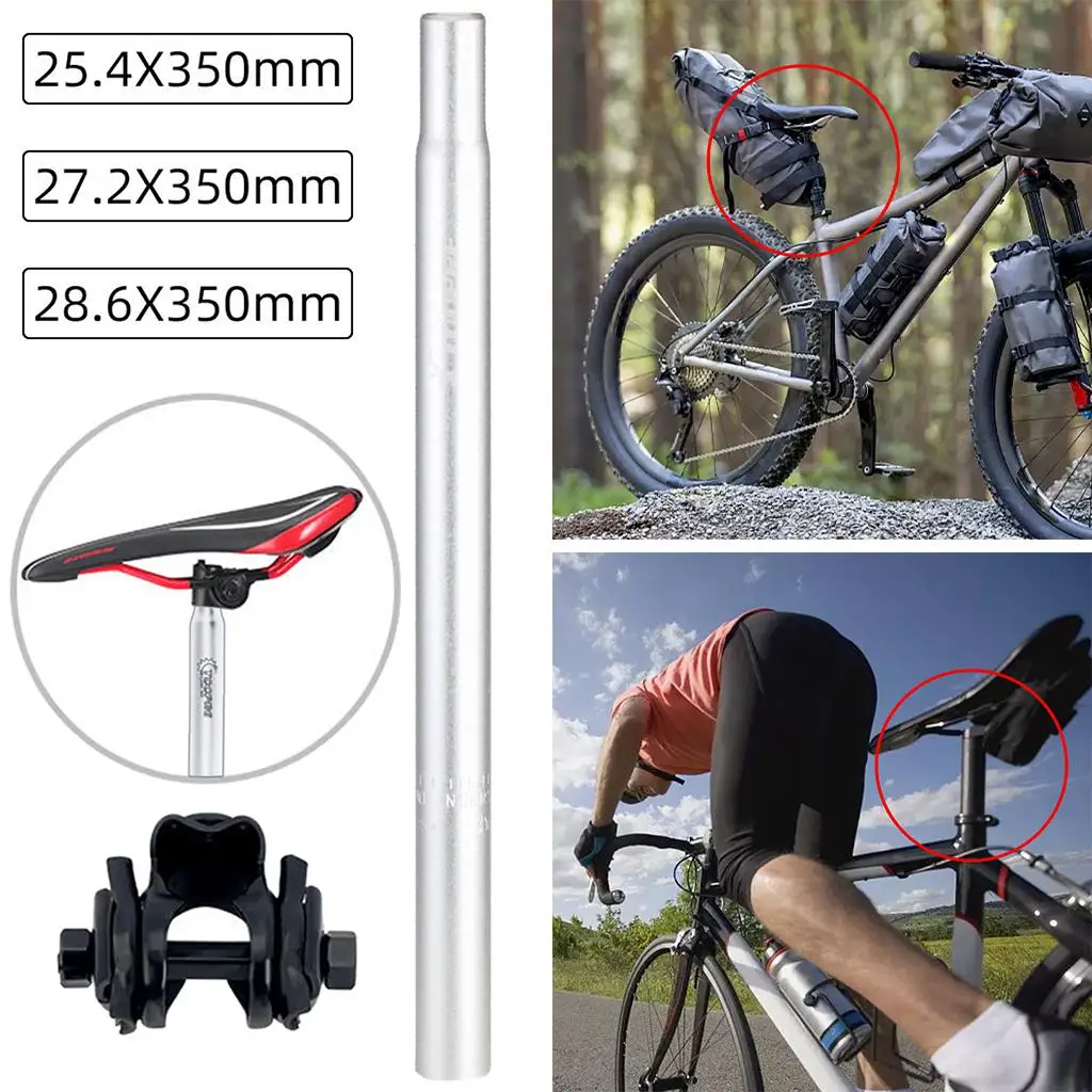 Rigid Bike Seatpost Angle Adjustable Fixed Gear Bicycle Saddle Seat Post