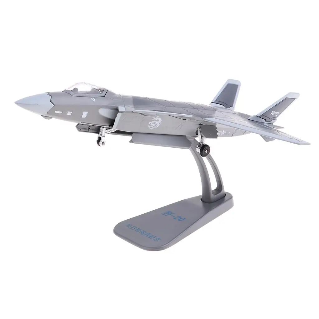 Simulation 1:100 Static Aviation  Model J-20 Fighter Toy Collectable