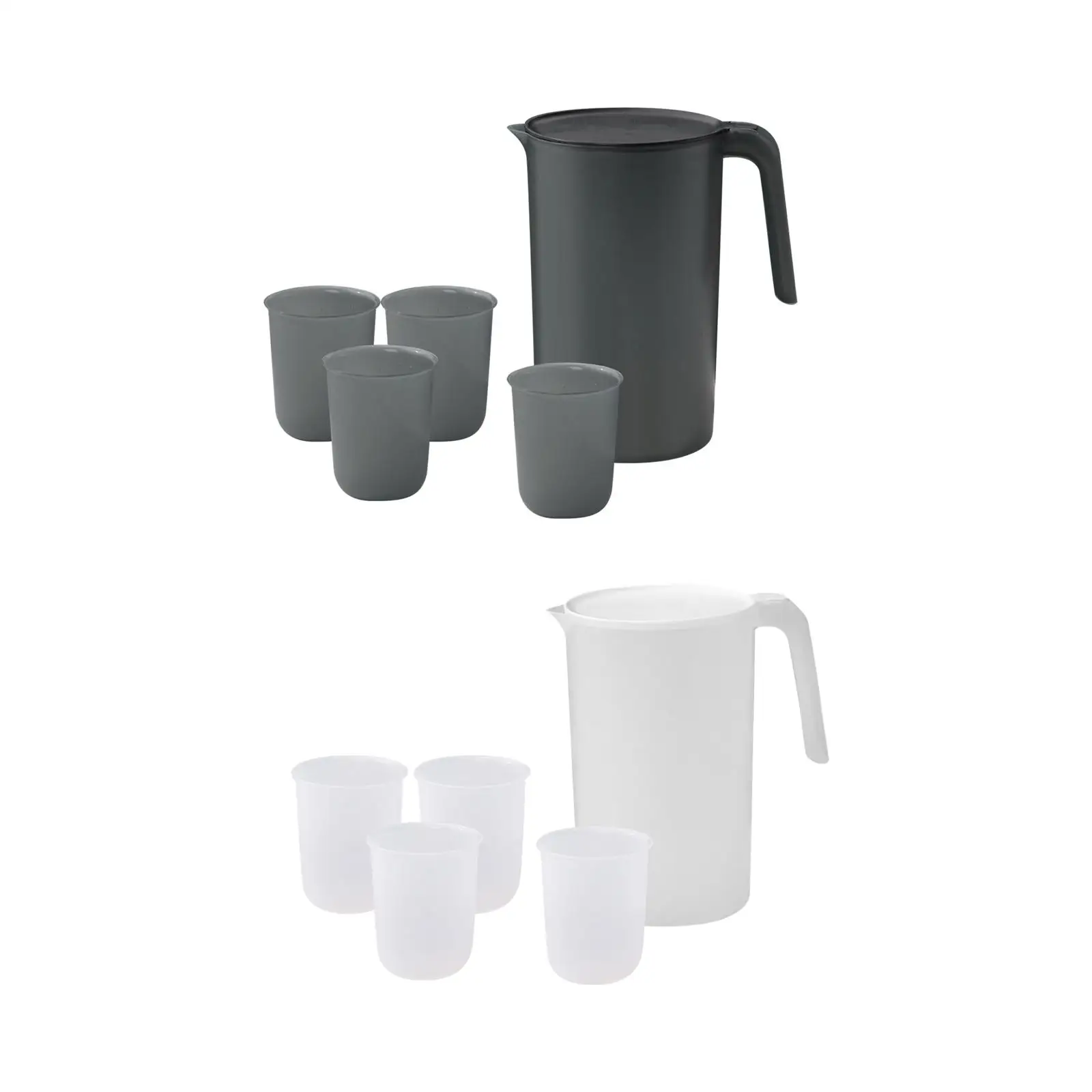 2500ml Water Jug Pitcher with 4 Cups Beverage Jar Easy to Fill Tea Kettle Water Jar Water Kettle for Hot Cold for Kitchen Office