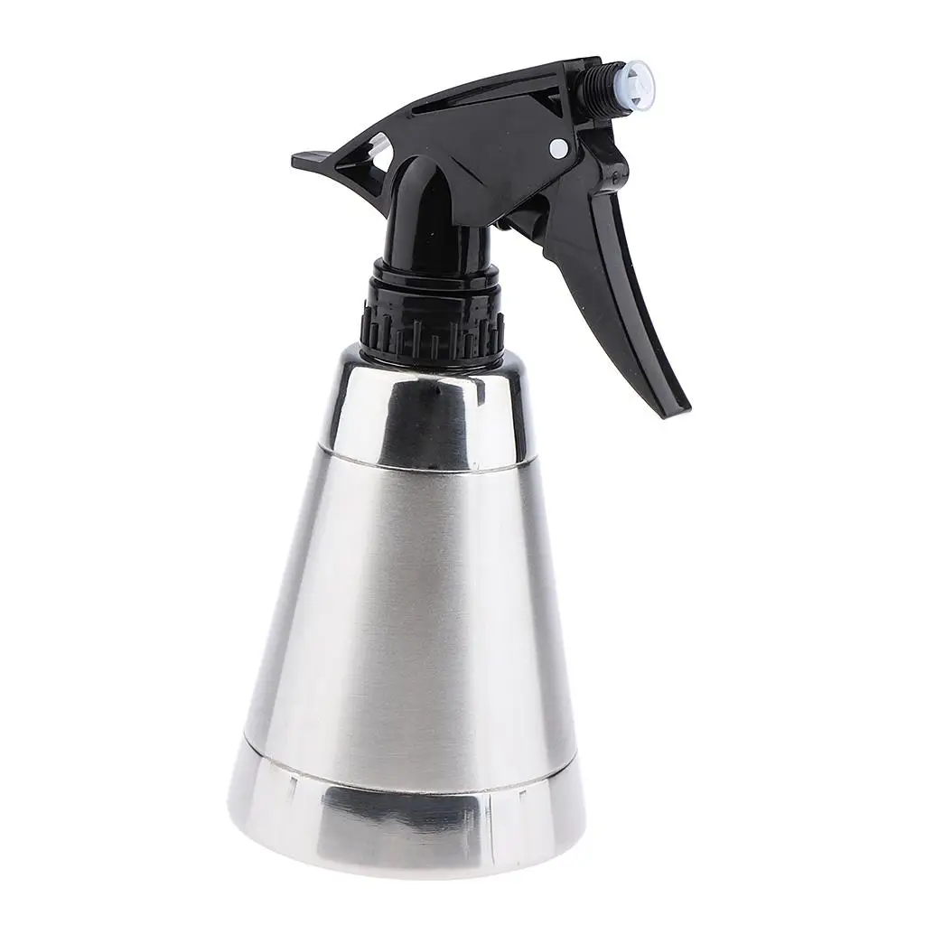 300ml Empty Stainless Steel Fine Spray Bottle For Hair Salon Hairdressing,Pet Showering Liquid Container