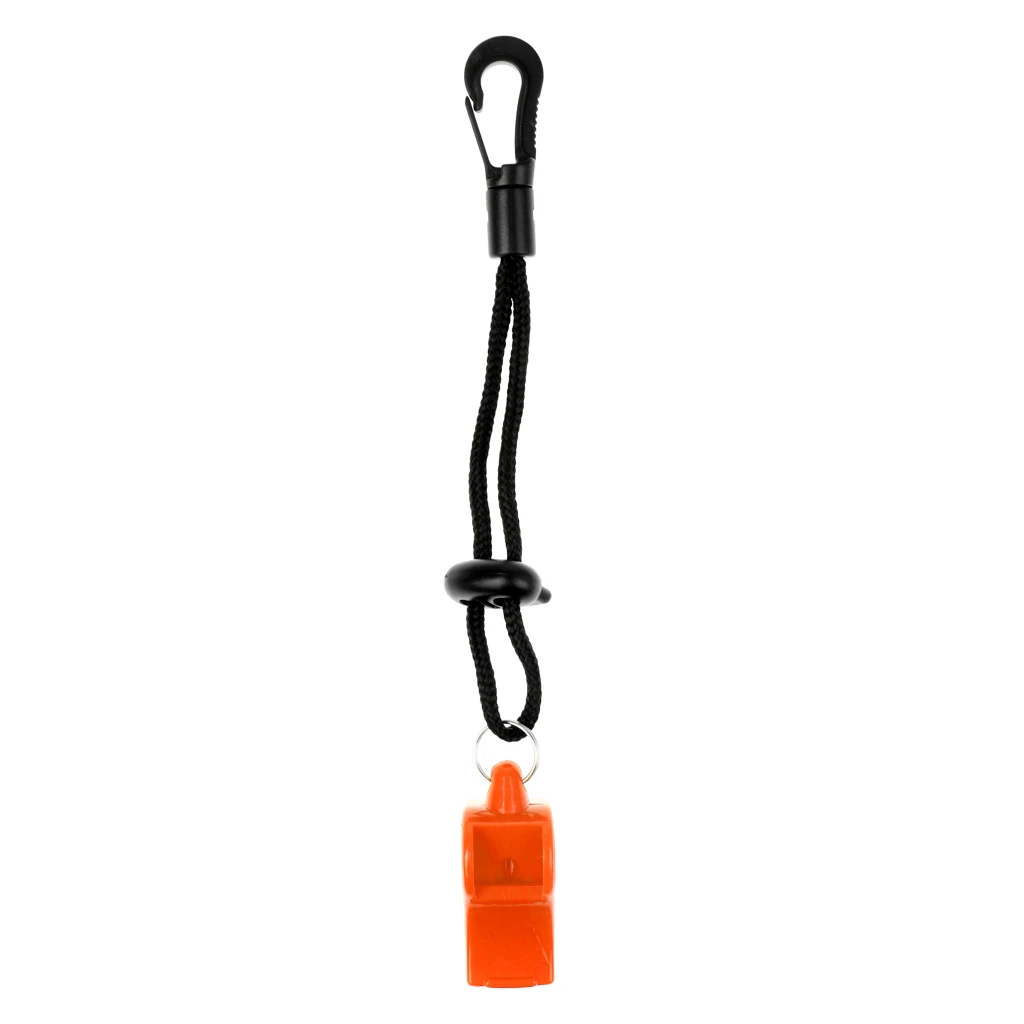 Outdoor Survival Emergency Whistle with Clip On Lanyard for Camping Hiking Kayaking Boating Safety