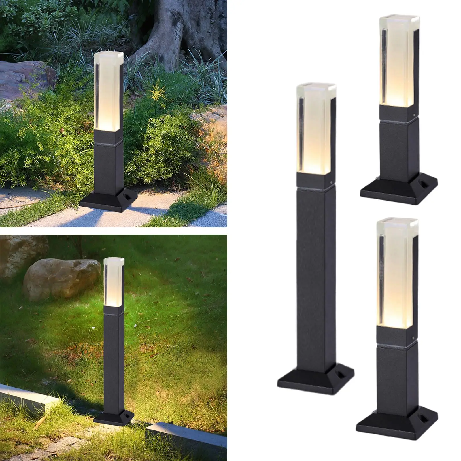 Waterproof Lawn Lamp Outdoor Garden Industrial Retro Lamp Aluminum Pathway Floor Lighting Decoration