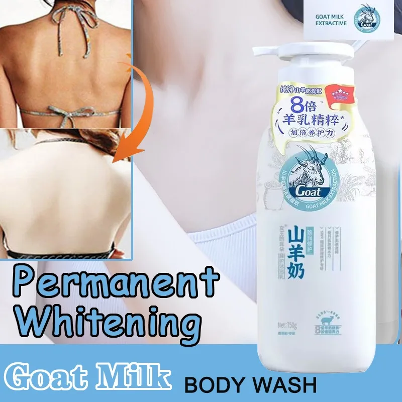 Best of Goat Milk Whitening Body Wash Remove Melanin Permanent Whitening Smooth Improve Dark Skin Shower Gels Bath And Body Works Reviews & Tips