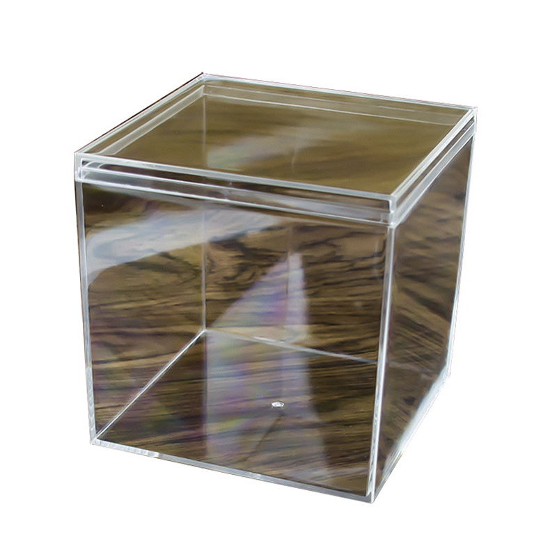Quadratische hoch transparente Kunststoff box Zucht box Mini Candy Slime Kristall Schlamm Verpackungs box – Detail 6