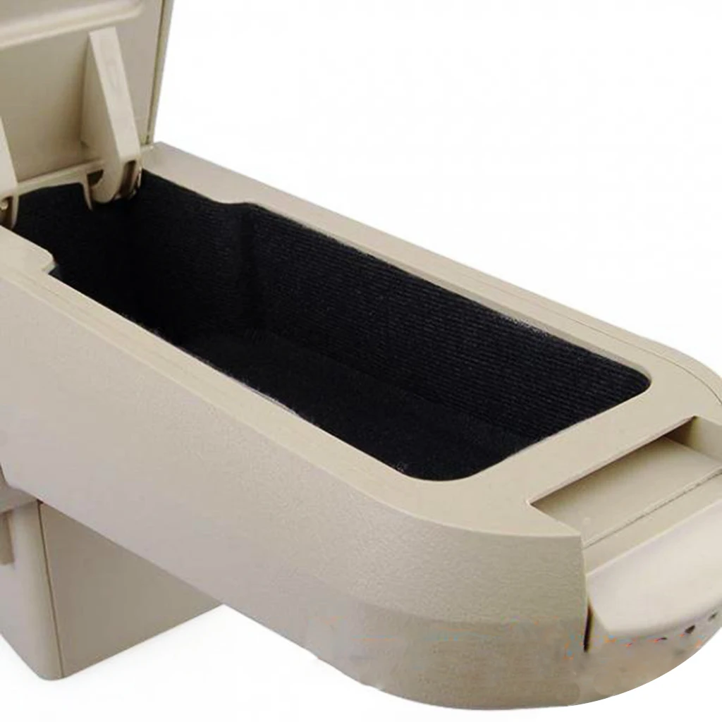 Beige Leatherette Center Console Armrest Box For 1998-2007 Golf 4 MK4