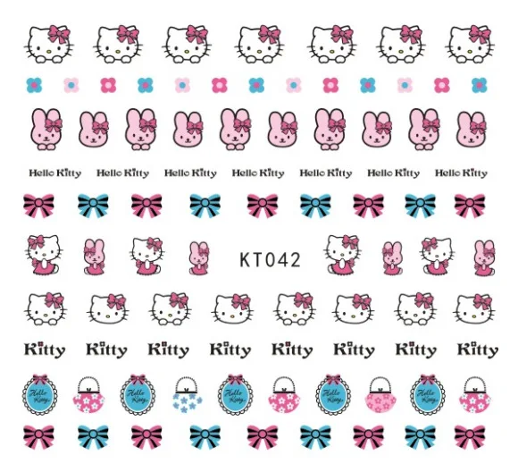 NAIL STICKER Cartoon, Brands name Hello Kitty #TB-253