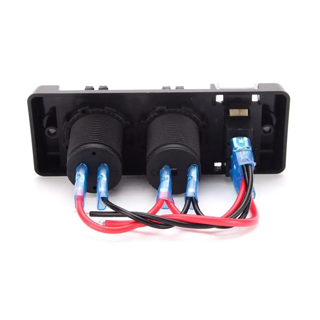 12V Car Modification USB Car Charging-1684 Black