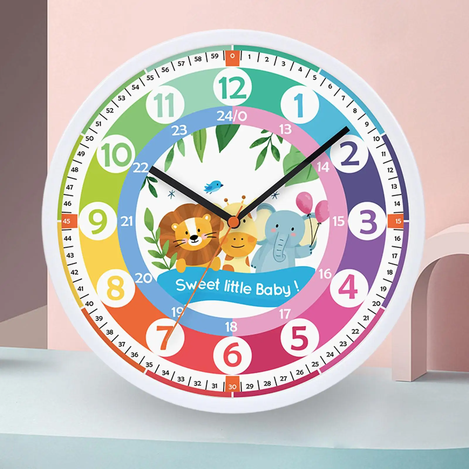 10 inch Analog clock for learning for Kids Telling  Decor for Kids Children Parents