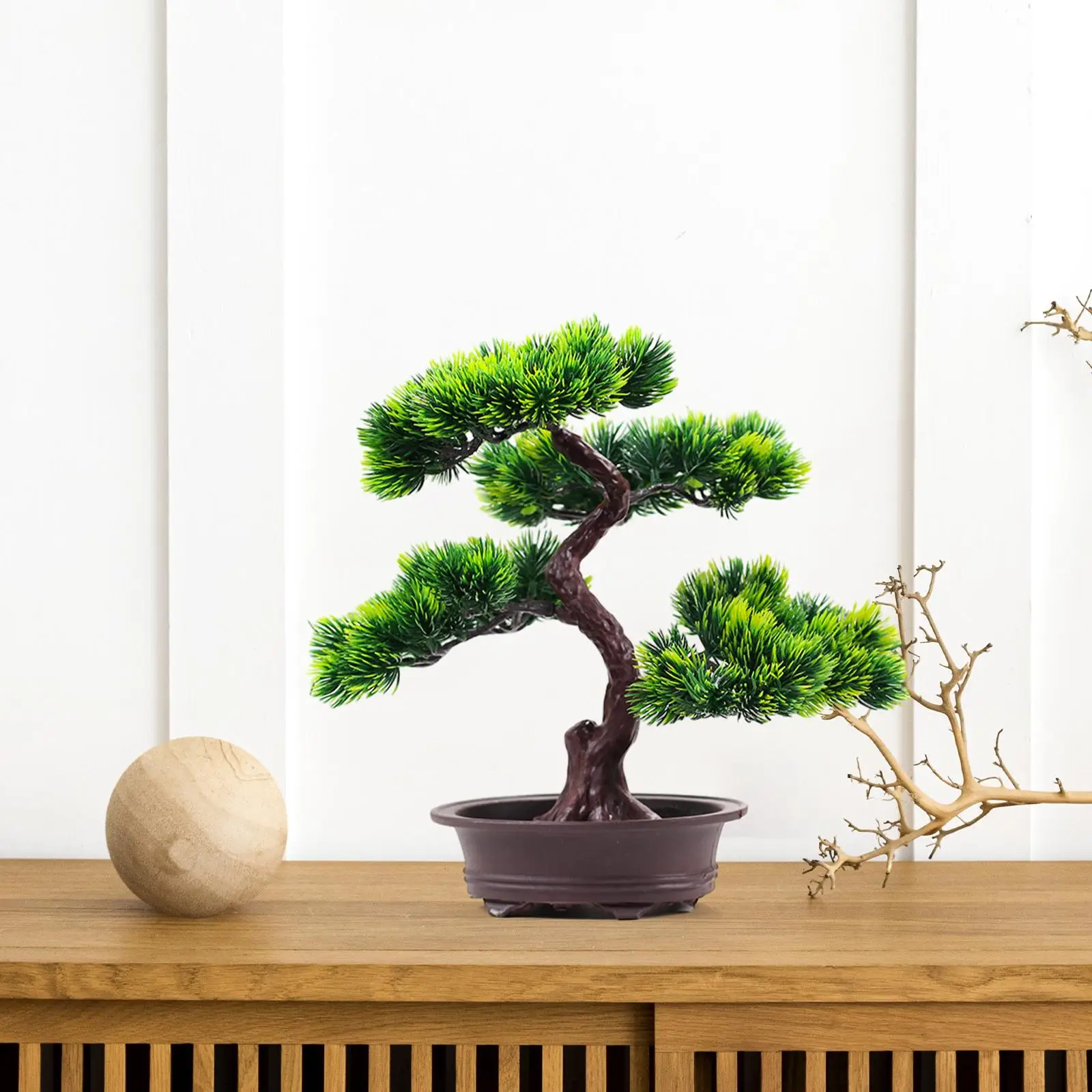 Artificial Bonsai Tree Desktop Display with Pot Faux Tree Fake Tree Decorative Bonsai for Bedroom Shelf Bathroom Home Decoration