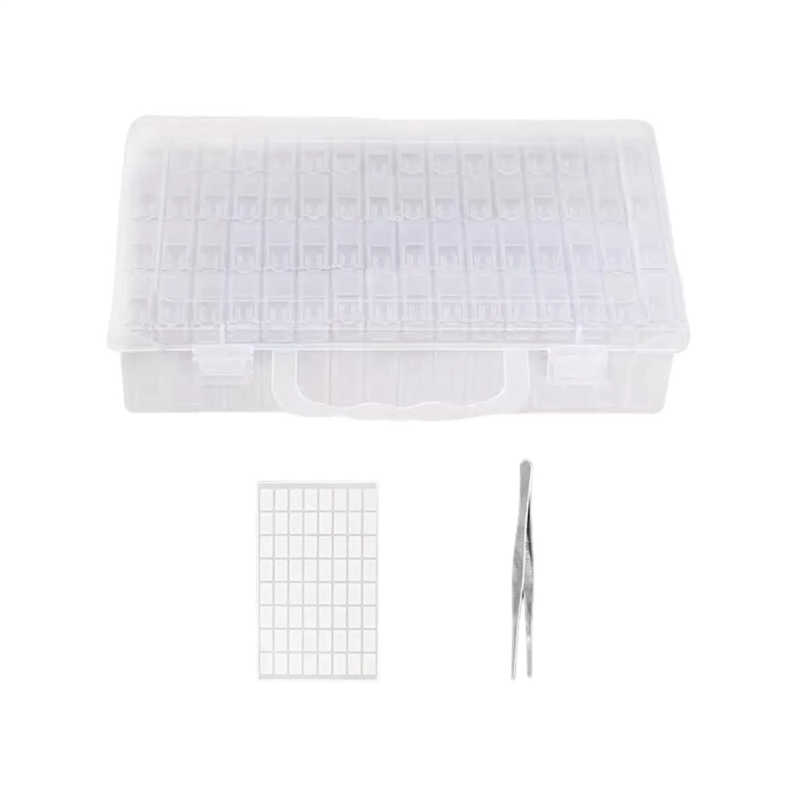 Clear Storage Organizer Dustproof Beads Organizers Cosmetics Storage Multipurpose with Lid Reusable for Living Room Countertop
