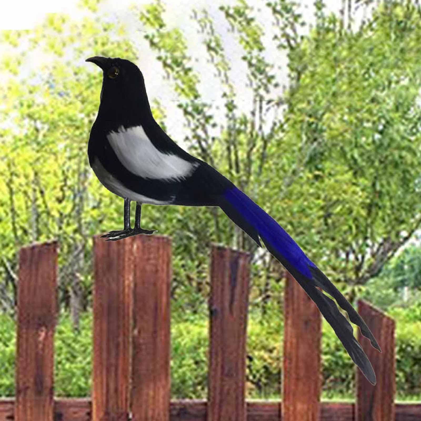 Description Picture 5 of itemMagpie Simulation Bird Realistic Lifelike Artificial Bird Figurine Statue for Outdoor Lawn Photography Prop Garden Yard Art