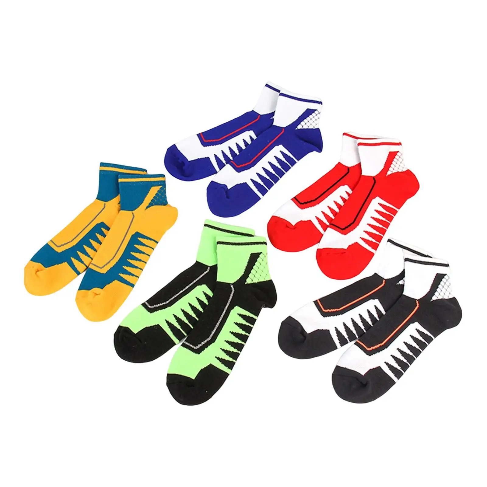 Athletic Sports Ankle Socks Trouser 5 Pairs Men Crew Socks for Party Home Living Room