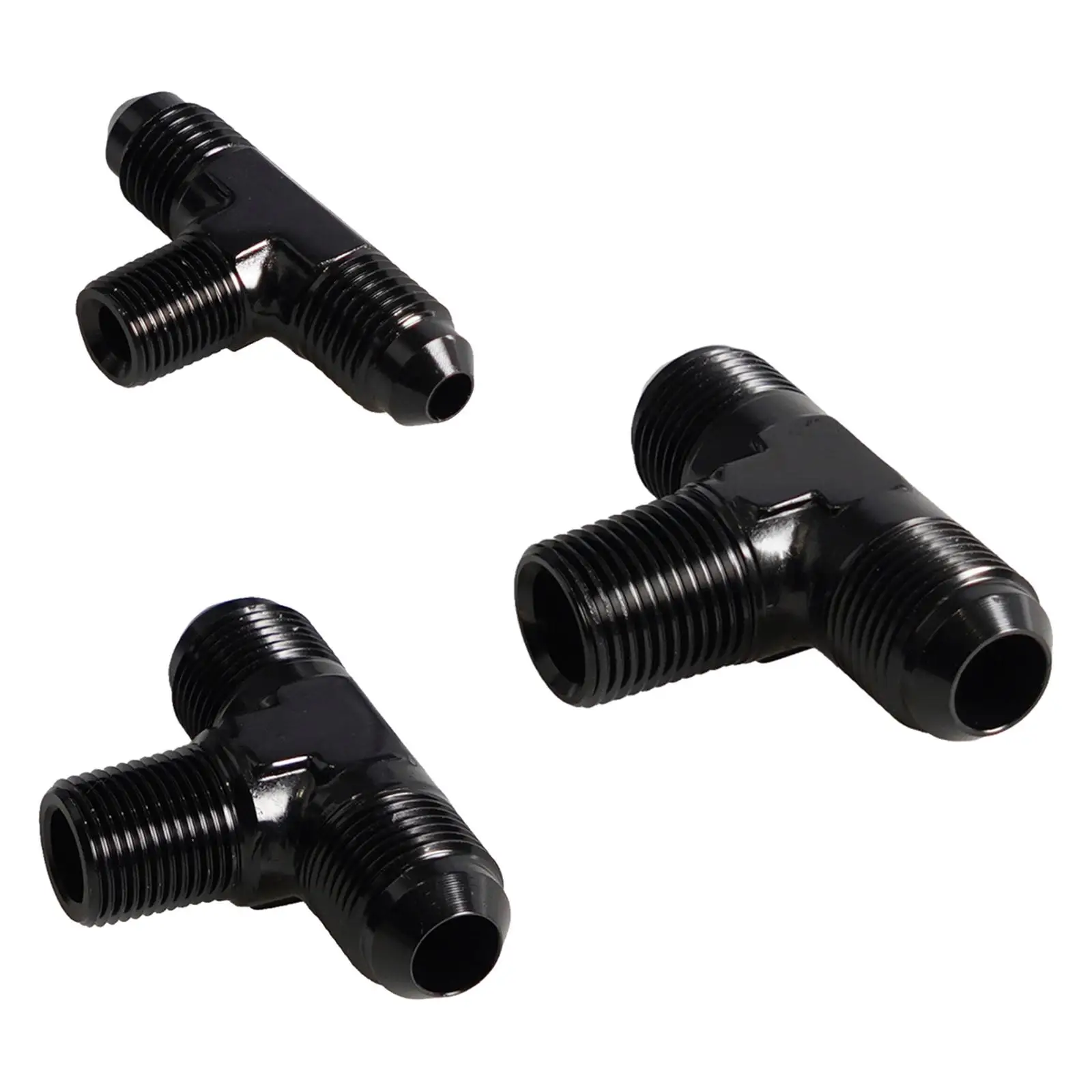 AN3 Male to 1/8inch NPT Black Alloy Premium Durable Replaces