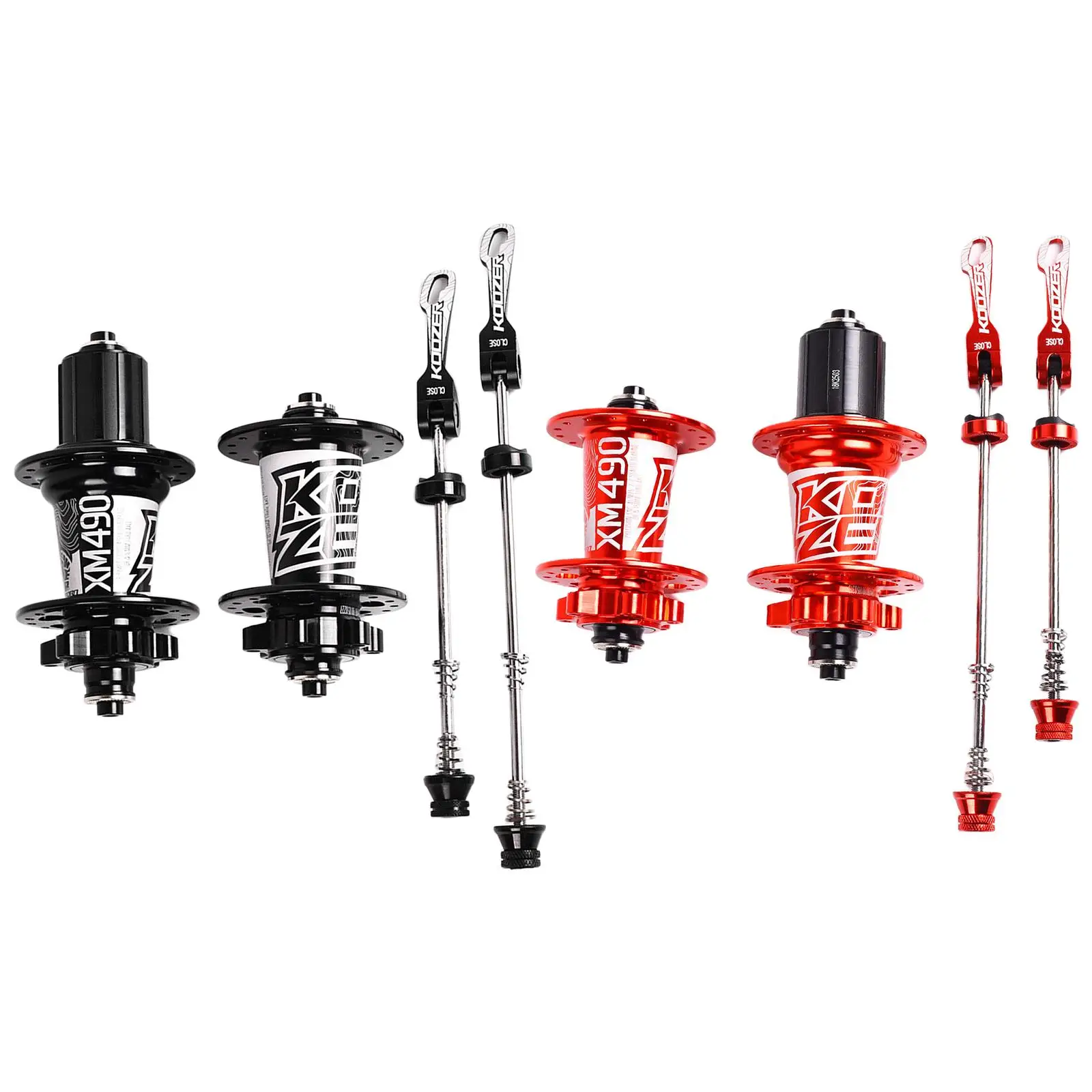 32H Bike Hubs Set Front &d Rear Skewers Clip  Mountain  Disc Brake Accessories Cycling Tools   Lever Axle Set for 