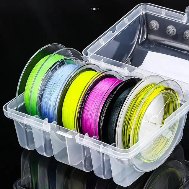 Fishing Line Storage Case Fishing Line Case Sturdy Lines Winder Silicone  Holes Line Spool Box Visibility for Hiking Camping - AliExpress