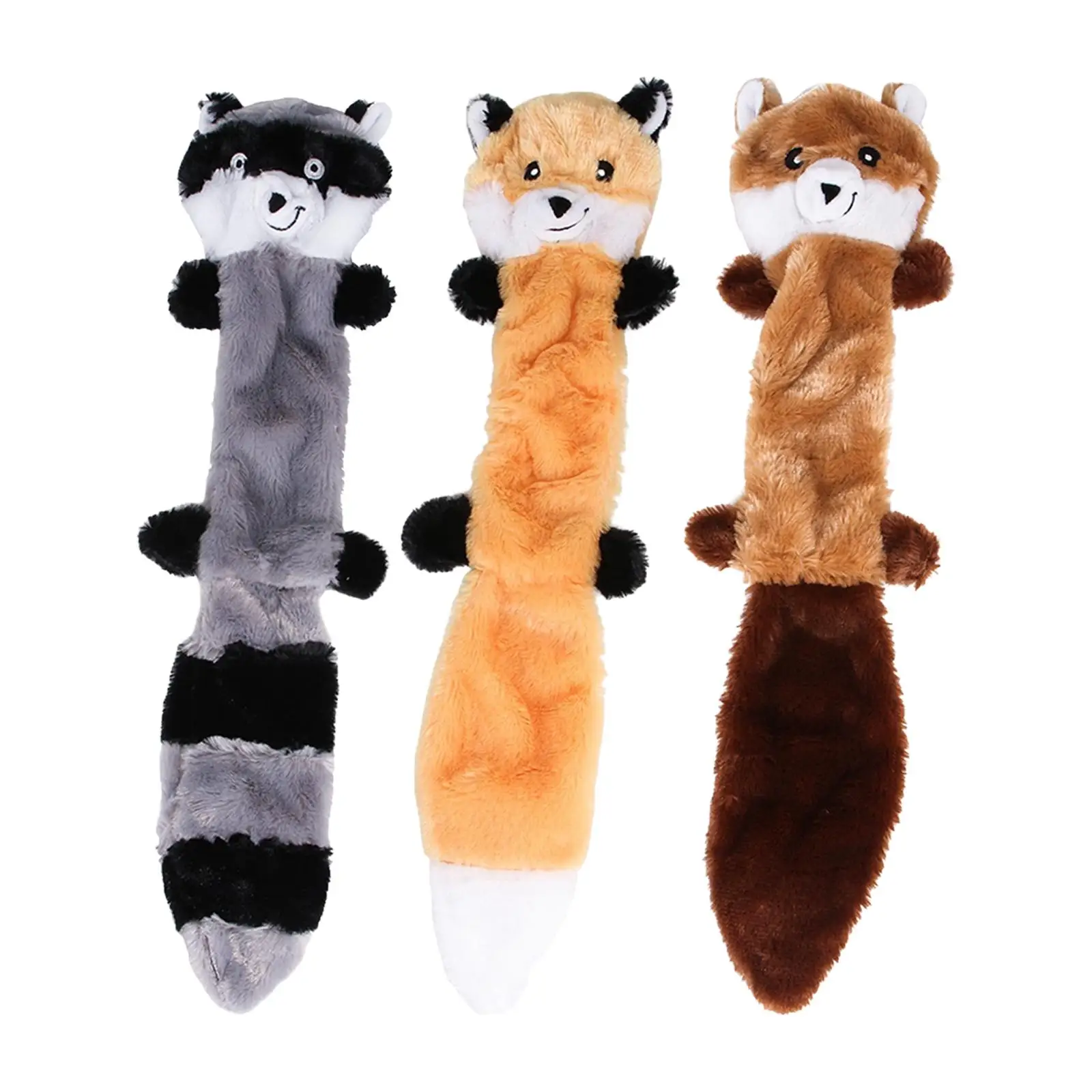 Squeaky Dog Toy Pet Training Supplies Cute Funny for Aggressive Chewers Play No Stuffing Plush for Small Medium Large Dog Pets