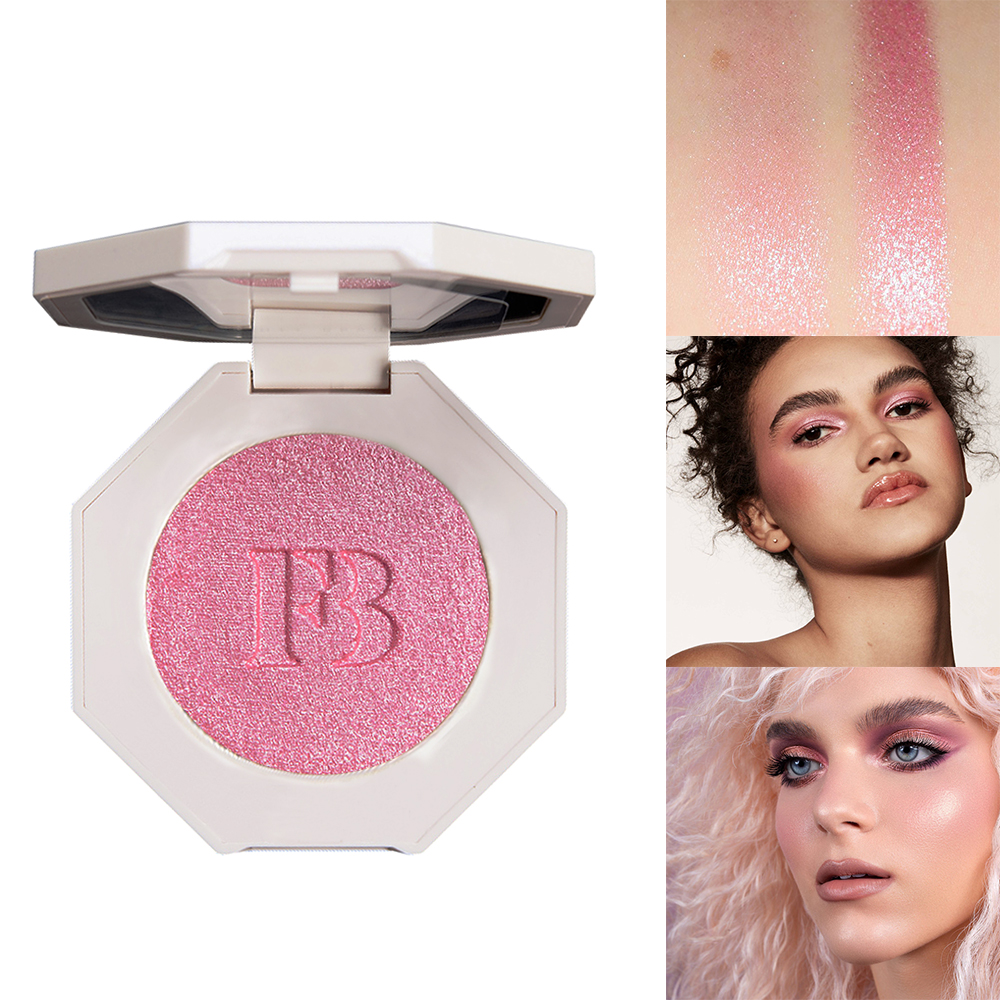 Best of FB Highlighter Wattabrat 3D Baby Pink Shimmering Body Highlighter Makeup Palette Face Highlight Contouring Smooth Glitter Powder Reviews & Tips