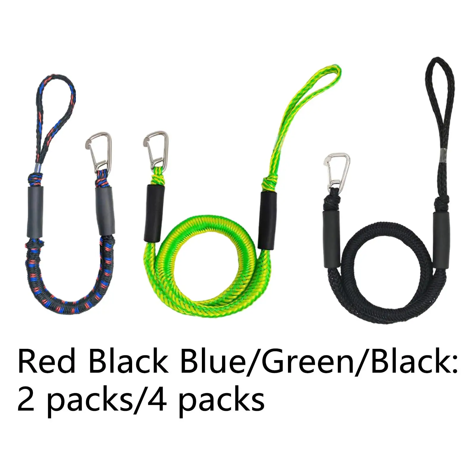 Bungee Dock Line Boat Mooring Rope Boat Bungee Cords Stretch Shock Absorb, Perfect for PWC Kayak Pontoon Boat Power Gift for Men